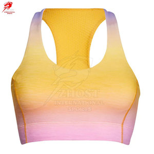 Soutien-gorge de sport en tissu extensible durable pour entraînement intensif, contrôle du ventre, vêtements de fitness de maintien - Product Image 5