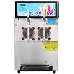 Macchina Commerciale per Bevande Congelate e Smoothie Margarita in Acciaio Inox da 1155W, 8L/2.1 Galloni, Doppia Vasca per Slushy e Gelato - Product Image 1