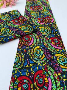 Authentic African Wax Printed Cotton Fabric for Women Fashion Apparel Crafting and Tailoring Made in Libya - Product Image 5