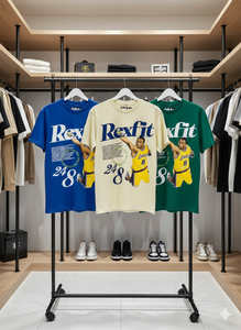 Camiseta Extra Grande Personalizada 100% Algodón para Hombre, Peso Pesado 240 GSM, Calidad Premium, Estilo Urbano, Impresión de Logotipo - Product Image 1