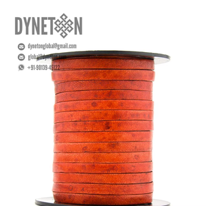 Fashion Jewelry Making 6mm Flat <b>Leather</b> Cord Original Full-grain <b>Leather</b> for <b>Bracelets</b> Necklace DIY Craft Accessories - Product Image 2
