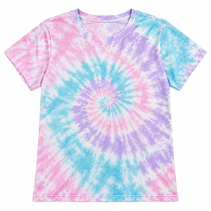 Women Pastel Tie Dye <b>T</b> <b>Shirt</b> Crew Neck Cotton Tee Summer <b>Festival</b> Casual Custom Print Spring Summer Wear <b>T</b> <b>Shirts</b> - Product Image 3