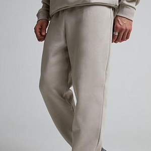 Men's Jogger Casual Sportswear Sweatpants Fleece-<b>Lined</b> Adjustable Ankle Cuffs Elastic Drawstring Straight Leg <b>Pants</b> - Product Image 2
