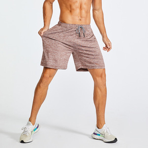 Shorts d'entraînement pour hommes, haute élasticité, séchage rapide, respirants, pour yoga, course à pied, fitness, taille XL, design faux deux pièces - Product Image 1