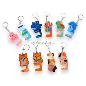 Lindo soporte para teléfono con diseño de pata de gato, llavero de forma personalizada, de plástico ligero, recuerdo, regalo. - Product Image 5