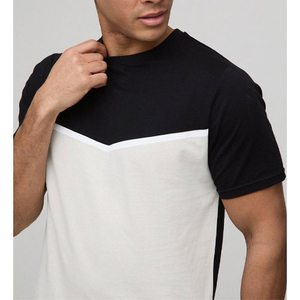 Ensembles d'été pour hommes : T-shirts à manches courtes et shorts bicolores personnalisés, ensembles de t-shirts et shorts de sport - Product Image 5