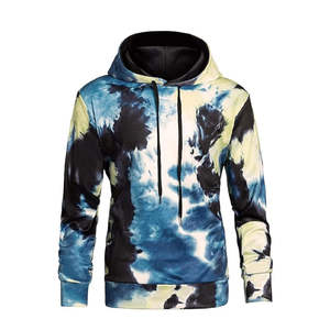 Sweat-shirts tie-dye pour hommes de qualité supérieure, design abordable, service OEM, matière douce, prix bas, nouveau design tendance. - Product Image 1