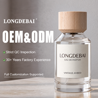 Flacon de parfum en verre écologique professionnel de niche, 30 ml, 50 ml, 100 ml, avec base lourde et bouchon en bois