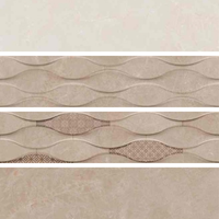 Carrelage mural en céramique blanc brillant professionnel 300x600, style moderne minimaliste pour bâtiments commerciaux et rénovation de bureaux