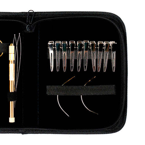 Kit de herramientas comerciales para extensiones de cabello Big Gold con alicates de instalación Microlink, aplicador de gancho, agujas de coser y mini tijeras - Product Image 4