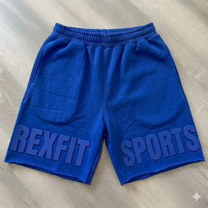 Shorts de basket-ball pour hommes personnalisés en gros Rexfit Sports, shorts de sport de couleur unie, shorts d'entraînement de gym, vêtements de sport légers - Product Image 2
