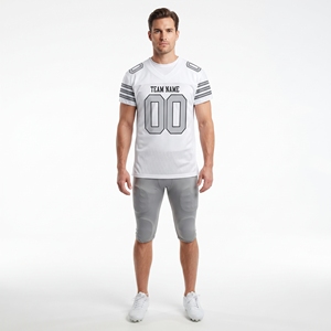 Jersey de Fútbol Americano Personalizado para Hombre, Estilo Pullover, Manga Corta, Transpirable, Ropa Deportiva de Equipo, 100% Poliéster, Todas las Temporadas, OEM, ODM - Product Image 1