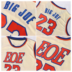 Camiseta de Baloncesto Retro Personalizada, Color Rojo Real, Auténtica, Sublimada, Uniforme de Baloncesto Retro Premium - Product Image 5