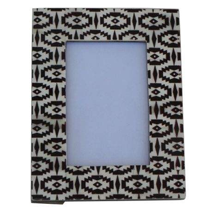 Modern Indian Handmade Resin Brass Inlay 6-Color <b>Printed</b> Photo <b>Frame</b> Customized Size Color Non-<b>Printing</b> Funeral Decorative - Product Image 4