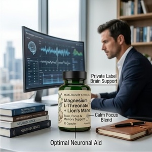 Fabricante de Cápsulas de Magnesio <span class=keywords><strong>L</strong></span>-Treonato y Alfa GPC de Marca Propia Rainwood para Mejorar la Concentración Cognitiva y la Memoria - Product Image 2
