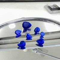 PANJSHIR GEMS INTERNATIONAL Pierres précieuses naturelles Hauyne bleu royal, coupes Asscher et poire, facettées, à changement de couleur, formes variées, pour bijoux rares