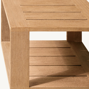 Mesa de Centro de Teca Resistente con Diseño Moderno, Ecológica, Duradera y Resistente a las Termitas para Uso en Interiores/Exteriores, Muebles para Sala de Estar - Product Image 5