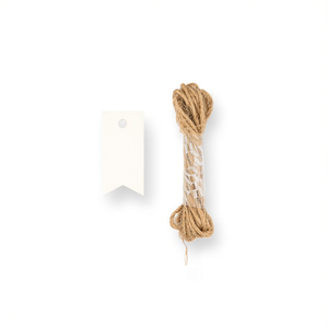 Etichette pendenti Ilan 2x4 cm in carta kraft, 18 pezzi per etichette di abbigliamento - Product Image 1