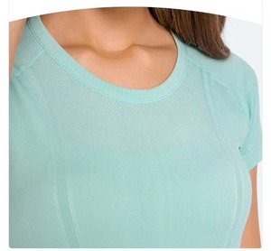 T-shirts décontractés surdimensionnés pour femmes, respirants, infroissables, personnalisables, de haute qualité, 100 % coton, manches courtes, col rond, tricotés - Product Image 4