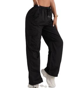 Pantalon cargo tendance et uni Vente en gros OEM ODM de pantalons cargo mode pour femmes Jogging cargo 6 poches Pantalon cargo Approvisionnement direct d'usine - Product Image 1