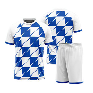 Conjunto de Camiseta de Fútbol Retro Personalizada con Estampado Frontal, 100% Poliéster, Uniforme de Fútbol de Secado Rápido, Manga Corta, para Equipo - Product Image 2