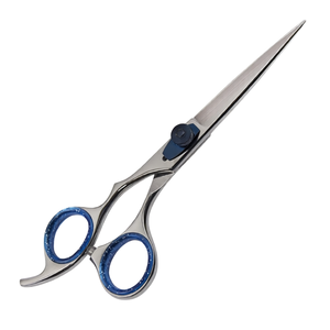 Professional Hairdressing Salon Scissors 6.5 Inch Blue & Silver Stainless Steel Barber Cutting <b>Shears</b> Hair Styling <b>Tool</b> - Product Image 1