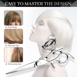 7.0 Inch New Fashion Design Beauty Barber salon <b>Scissors</b> Flat <b>Scissors</b> Tooth Hair <b>Scissors</b> - Product Image 6