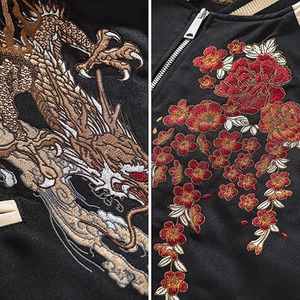 แจ็คเก็ตวาร์ซิตี้ผ้าซาตินบุรุษแบบใหม่ ดีไซน์ใหม่ ขายดี คุณภาพสูง ปักโลโก้ตามสั่ง สวมใส่สบายและให้ความอบอุ่น - Product Image 3