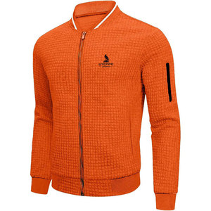 Blousons Letterman d'hiver pour hommes à col montant avec logo frontal, personnalisables, 2026, faible MOQ, haute qualité, en gros - Product Image 1