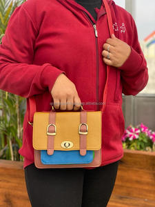 Nouveau sac à main en cuir recyclé sacoche vente chaude arc-en-ciel couleur sac à main femmes élégant Unique Multi utilise sacs à bandoulière durables - Product Image 2