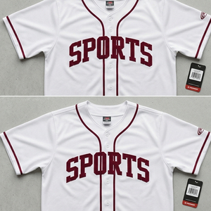Camiseta de béisbol con cuello en V para hombre, camiseta negra de malla con botones y manga corta, camisetas de béisbol con número 23, ropa deportiva, camisetas de béisbol - Product Image 6