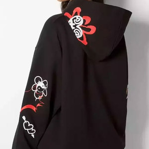 Sweat à capuche en coton streetwear pour homme, coupe régulière, 500 g/m², motif graphique personnalisé, hiver, designer, 2 pièces, couleurs personnalisées - Product Image 3