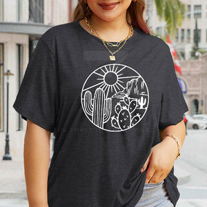 Camisetas Extra Grandes de Diseño Personalizado para Mujer, Algodón Suave Premium, Casual, Ecológico, de Secado Rápido, Transpirable, Ropa de Calle para Uso Diario - Product Image 4