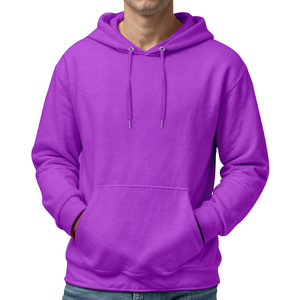 Sweat-shirt à capuche en polaire d'hiver pour homme, coupe classique, uni, respirant, à séchage rapide, mélange polyester/coton, streetwear - Product Image 1