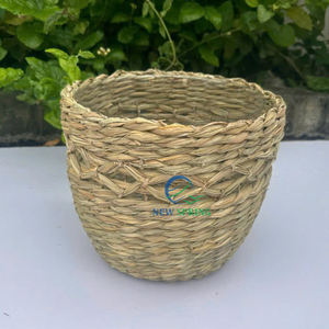 Paniers de rangement en gazon naturel écologique de style classique Organisateur de cuisine fabriqué au Vietnam - Product Image 5