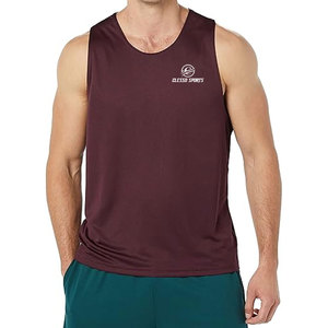 T-shirts sans manches pour hommes de haute qualité, couleur unie, coupe ajustée, t-shirts sans manches pour hommes avec logo personnalisé - Product Image 1