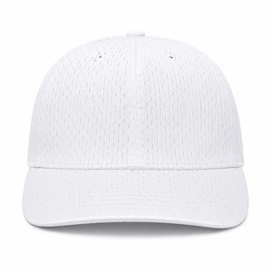 Casquette d'arbitre unisexe blanche en tissu mesh respirant, visière incurvée, légère, pour officiels sportifs, casquette de baseball, logo personnalisé, performance - Product Image 1
