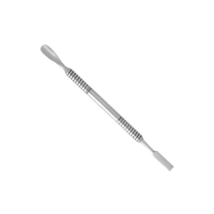 Poussoir à cuticules double extrémité en acier inoxydable, pointes plates et arrondies pour manucure et pédicure, soins personnels polyvalents - Product Image 2