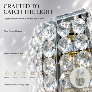 Lámpara de pared de cristal moderna con marco de hierro E14, tres temperaturas de color para decoración de dormitorio, hotel, pasillo y sala de estar - Product Image 4