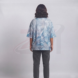Camiseta de Moda para Mujer, Talla Grande, Sublimada, Poliéster Premium, Estampado Gráfico, Corte Holgado, Proveedor Mayorista Personalizado - Product Image 2