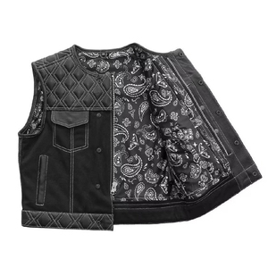 High Performance Eco-Friendly Quick Dry Anti-Wrinkle Vintage <b>Black</b> Men's 10 Pocket Denim 100% Cotton <b>Vest</b> Outerwear Casual - Product Image 5