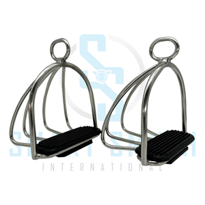 Estribo de Seguridad de Acero Inoxidable de Primera Calidad con Jaula Protectora y Superficie Antideslizante para Equitación, Equipo Ecuestre - Product Image 5