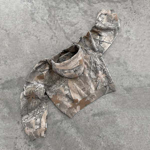 Sudadera con Capucha Holgada de Camuflaje Estilo Y2K Retro Urbano Hip Hop para Hombre y Mujer, Venta al Por Mayor Europea y Americana Premium - Product Image 3