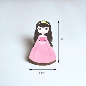 Handmade Modern Wooden Princess Drawer <b>Knobs</b> <b>for</b> Kids Pink <b>Dresser</b> Cabinet Door Handles Cupboard Pulls Kitchen Use Wholesale - Product Image 2
