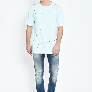 Camisetas de Alta Calidad Personalizadas con Efecto Desgastado para Hombre, Nueva Llegada, Formales, 100% Algodón Orgánico, Corte Holgado, Ecológicas y Transpirables - Product Image 1