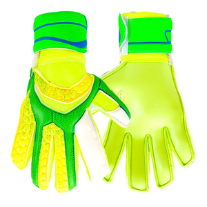 Guantes de Portero de Fútbol, Dedos Completos, Antideslizantes, Transpirables, Material de Silicona PU, Correa de Muñeca Ajustable, Equipo Deportivo Unisex - Product Image 4
