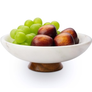 Cuencos Decorativos de Mármol de Alta Calidad para Decoración del Hogar y Cocina, Cuenco Multifuncional para Servir en Diwali y Ramadán, Diseño Moderno - Product Image 1