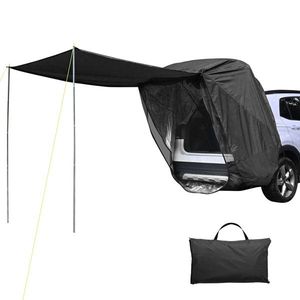 Tenda Parasole a Tre Lati per Portellone SUV, Impermeabile, per Viaggi e Campeggio, con Pali per Tetto Auto - Product Image 2