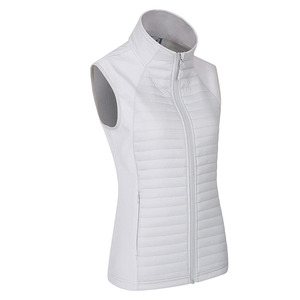 New custom Woman Quilted Vest Lady Sleeveless Jacket Puffer Vest Wholesale Light <b>Weight</b> Padded Vest - Product Image 3