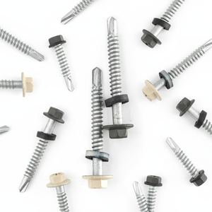 PDC Model 12 Hex Head Self-Drilling <b>Screw</b> Carbon Steel Class 4.8 & 6.8 Zinc/<b>Galvanized</b> Coarse-Thread Inch - Product Image 1